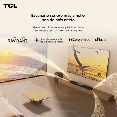 BARRA DE SONIDO TCL DE 580W RMS Y 5.1CH CON DOLBY ATMOS Q65
